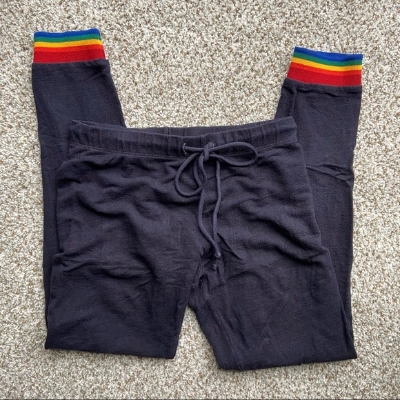 Monrow Navy Rainbow Joggers - Picture 3 of 4